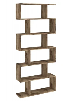 Libreria 5 ripiani acero 80x192h cm - Alowha