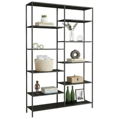 Librerie > Dmora Libreria 9 ripiani ardesia 120x188h cm - Dorgali Grigio Ardesia