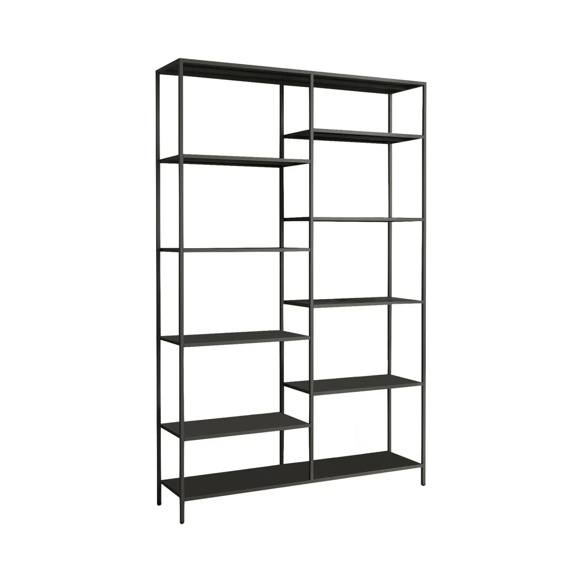 Librerie > Dmora Libreria 9 ripiani ardesia 120x188h cm - Dorgali Grigio Ardesia