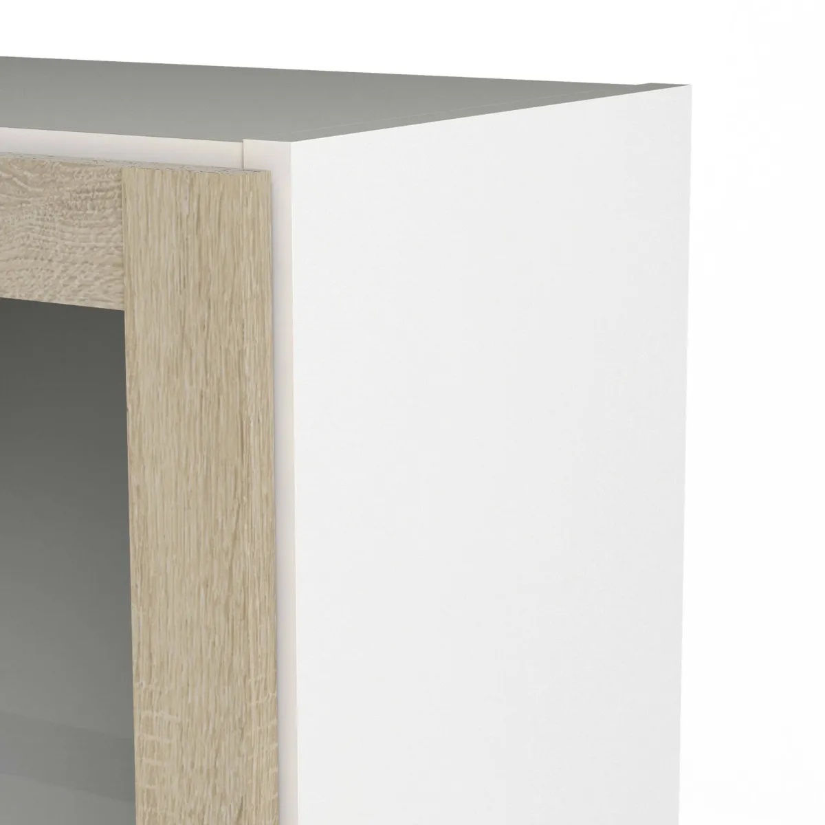 Librerie > Dmora Libreria 4 ripiani bianca e quercia 40x203h cm - Greg Marrone, Bianco Quercia