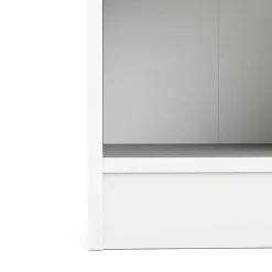 Librerie > Dmora Libreria 4 ripiani bianca e quercia 40x203h cm - Greg Marrone, Bianco Quercia