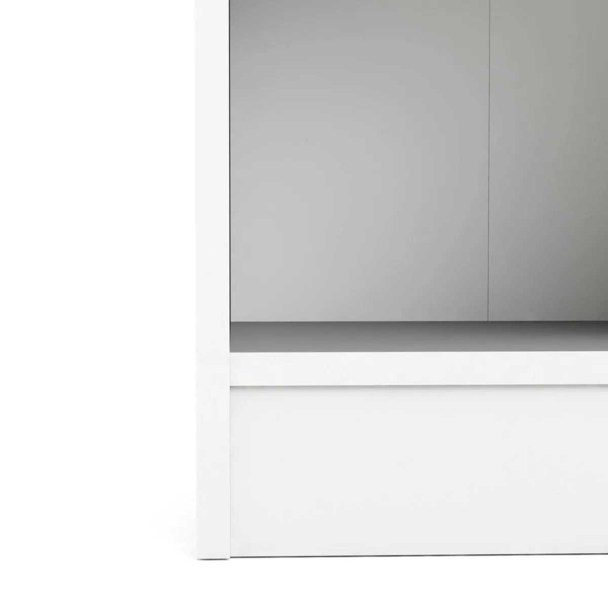 Librerie > Dmora Libreria 4 ripiani bianca e quercia 40x203h cm - Greg Marrone, Bianco Quercia
