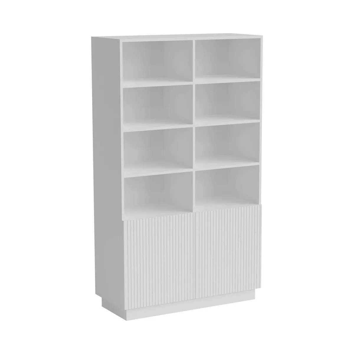 Librerie > Dmora Libreria 10 ripiani bianca 172x100h cm - Miniato Bianco