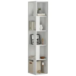 Libreria 4 ripiani bianca 34x161h cm - Herman