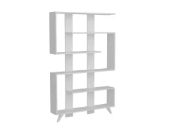 Libreria 5 ripiani bianca 120x162h cm - Spodumene
