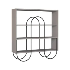 Libreria 2 ripiani grigia 96x99h cm - Otis