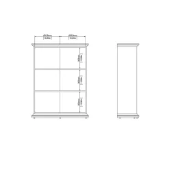Librerie > Dmora Libreria 5 ripiani grigia 96x125h cm - Liguria Grigio