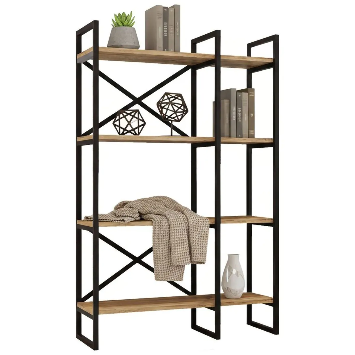 Librerie > Dmora Libreria 4 ripiani quercia 87x138h cm - Desire Marrone Quercia