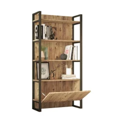 Libreria 4 ripiani quercia 90x180h cm - Georges