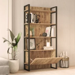 Libreria 4 ripiani quercia 90x180h cm - Georges