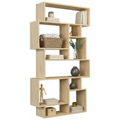 Librerie|Ufficio > Dmora Libreria 8 ripiani quercia 96x169h cm - Casimira Marrone Quercia
