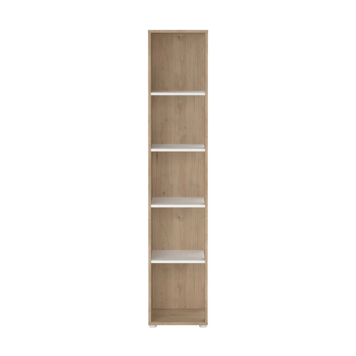 Libreria 4 ripiani rovere e bianca 40x204h cm - Baaz