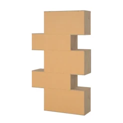 Libreria 4 ripiani rovere e cemento 95x166h cm - Acetosella