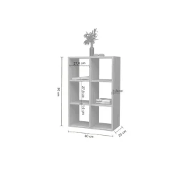 Librerie|Ufficio > Dmora Libreria 4 ripiani rovere 90x90h cm - Acquaro Marrone Rovere