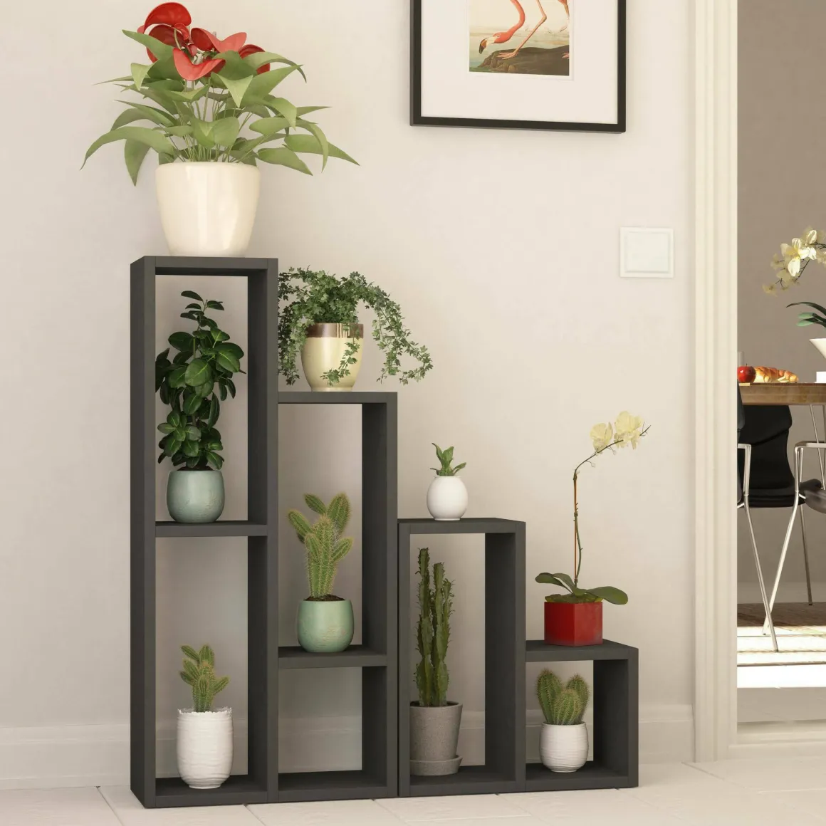 Libreria salvaspazio antracite 42x89h cm - Isang