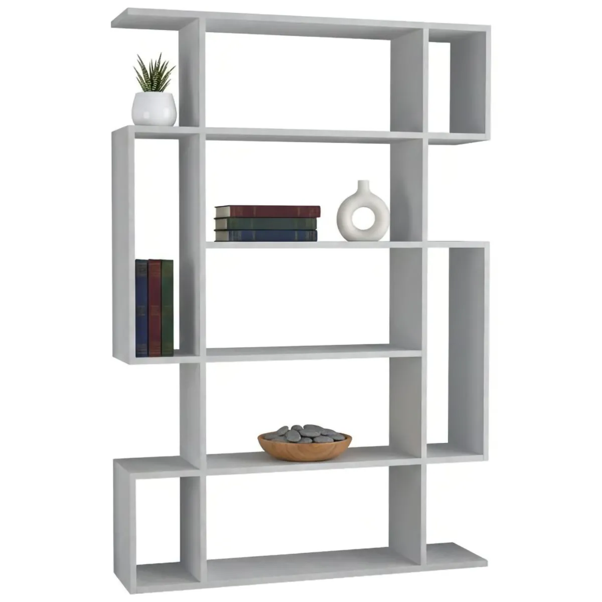 Librerie > Dmora Libreria salvaspazio bianca 110x161h cm - Marcellin Bianco