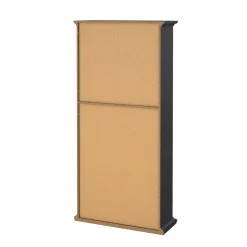 Librerie > Dmora Libreria salvaspazio grigia 96x200h cm - Aragon Grigio