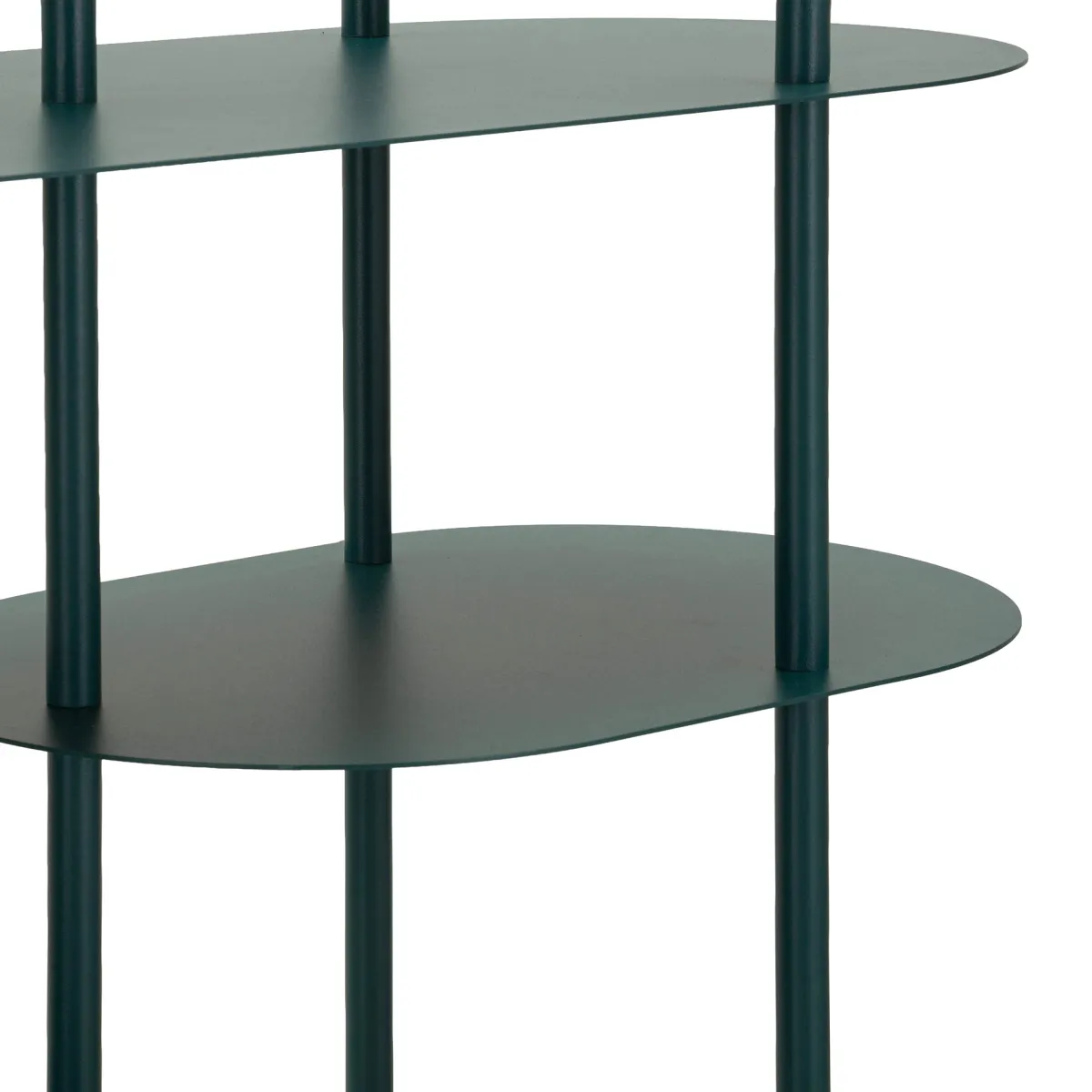 Librerie > Dmora Libreria 5 Ripiani Installazione a Terra 11x40x132h cm, Utilizzabile Come Divisorio Locale - Gana Verde Ottanio