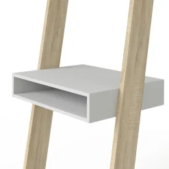 Libreria verticale bianca e quercia 65x180h cm - Aviv
