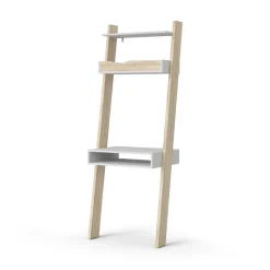 Libreria verticale bianca e quercia 65x180h cm - Aviv
