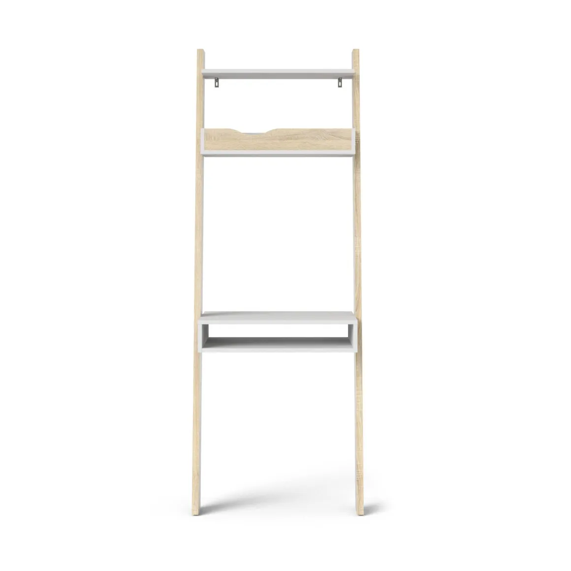 Libreria verticale bianca e quercia 65x180h cm - Aviv