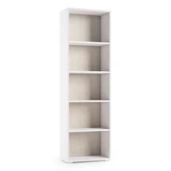 Libreria verticale bianca e rovere 60x195h cm - Allevien