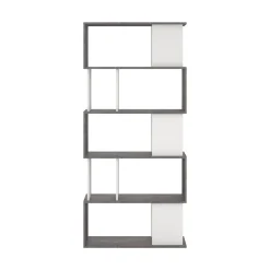 Libreria verticale cemento e bianca 80x173h cm - Arg
