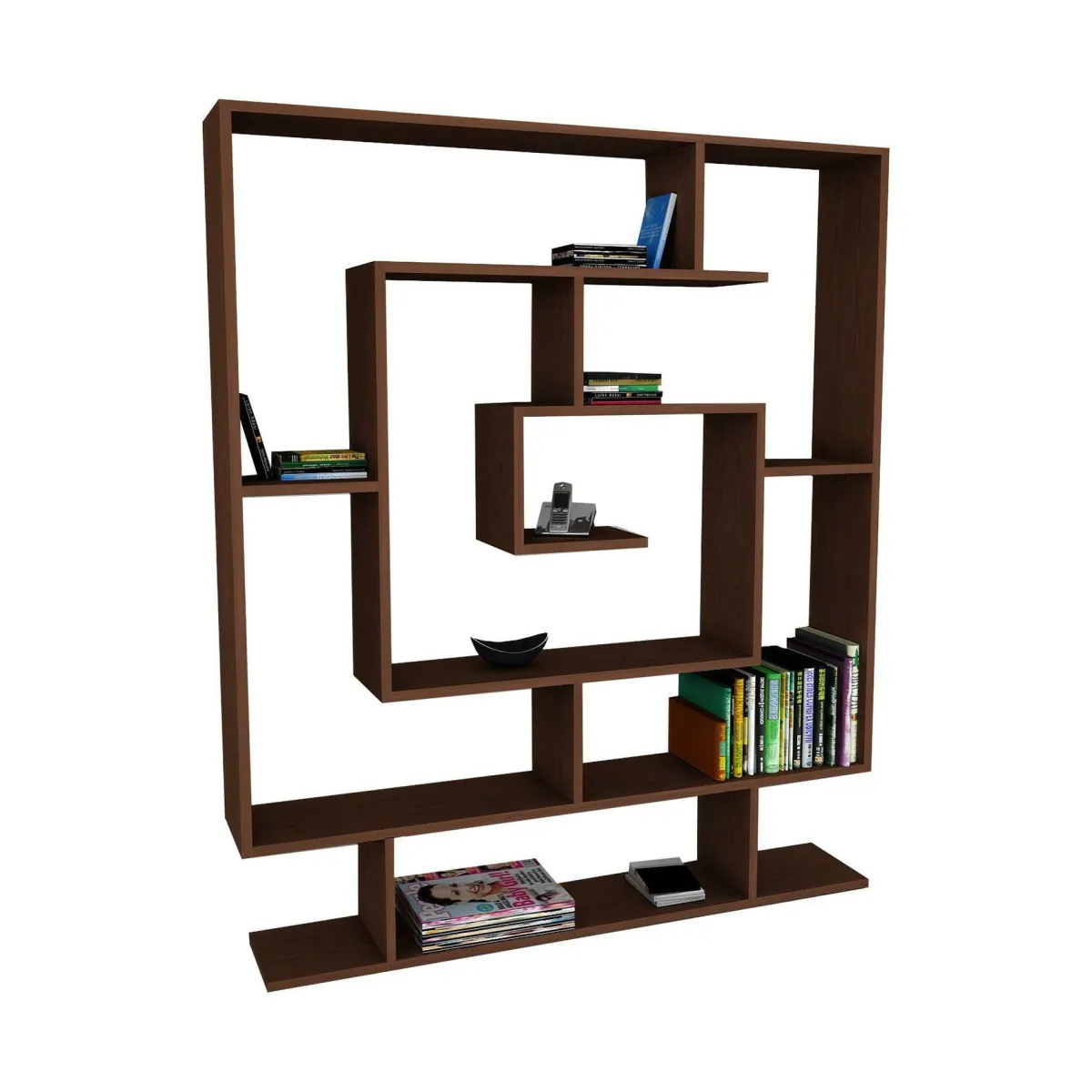 Librerie > Dmora Libreria verticale 124x149h cm - Sanvu Marrone