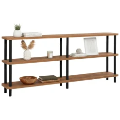 Libreria verticale nera e quercia 180x74h cm - Thuja