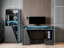 Libreria verticale nera 71x184h cm - Avena
