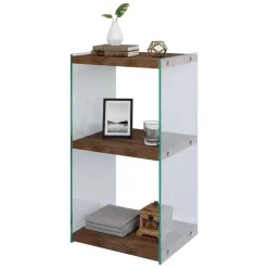 Librerie|Ufficio > Dmora Libreria verticale noce 40x80h cm - Zenobie Marrone Noce