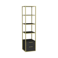 Libreria verticale oro e antracite 39x169h cm - Arsim
