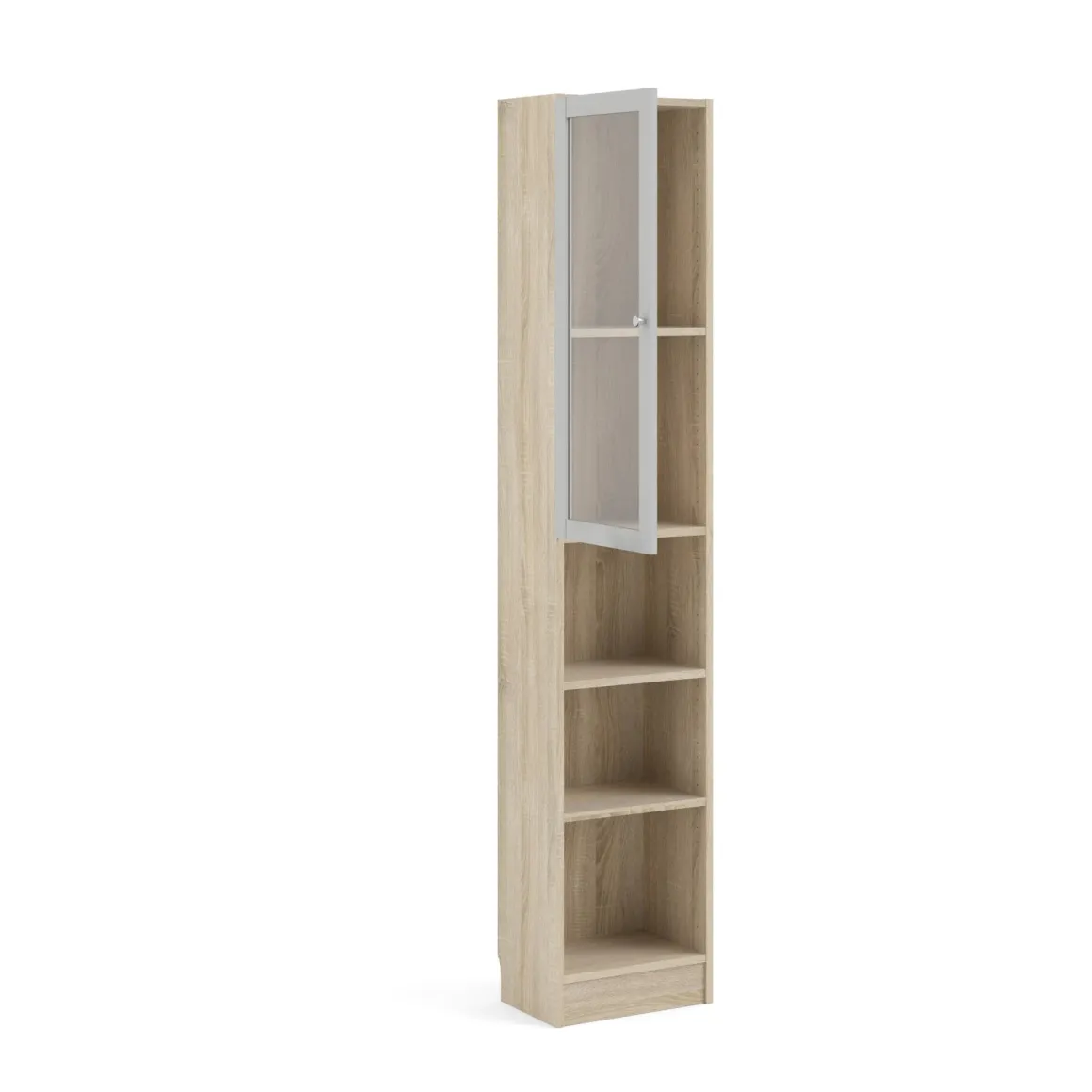Libreria verticale quercia e bianca 40x203h cm - Greg