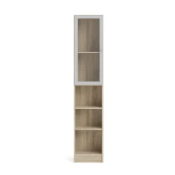 Libreria verticale quercia e bianca 40x203h cm - Greg