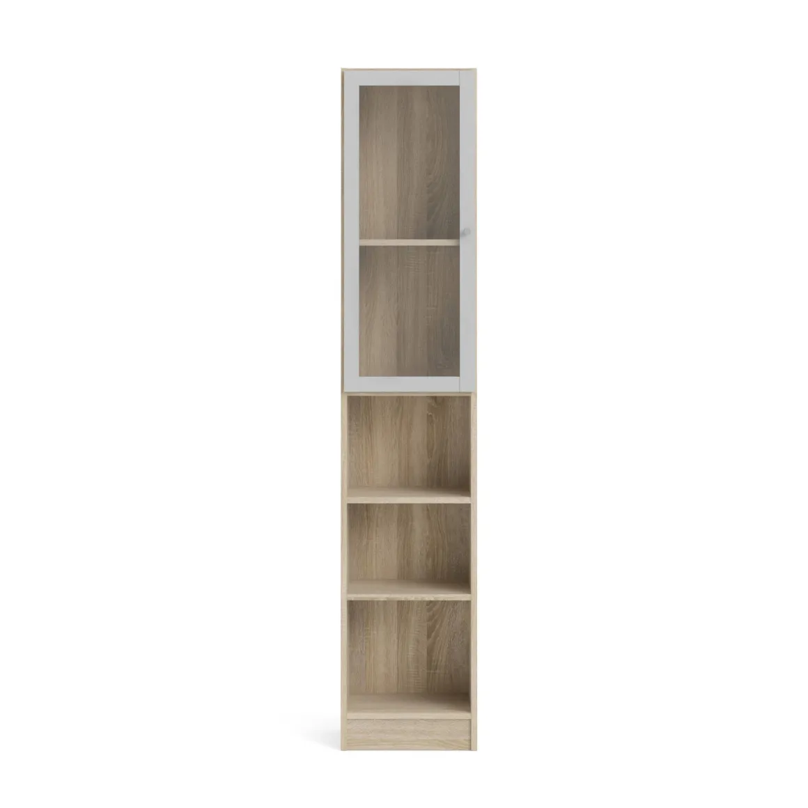 Libreria verticale quercia e bianca 40x203h cm - Greg