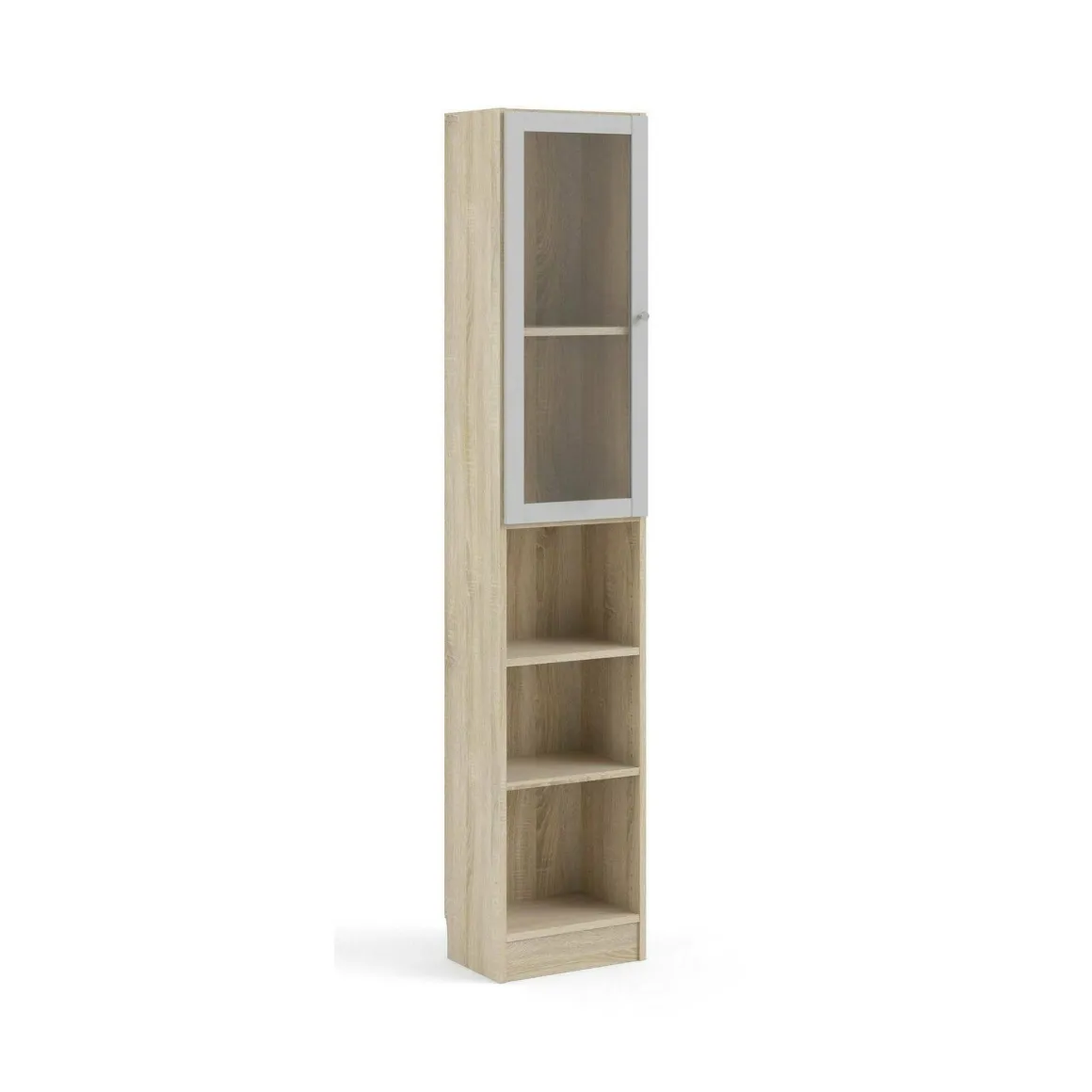 Libreria verticale quercia e bianca 40x203h cm - Greg