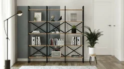 Librerie > Dmora Libreria verticale quercia 47x221h cm - Pabuk Marrone Quercia
