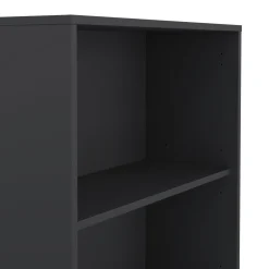 Librerie > Dmora Libreria verticale rovere e grigia 79x204h cm - Arancio Grigio, Marrone Rovere