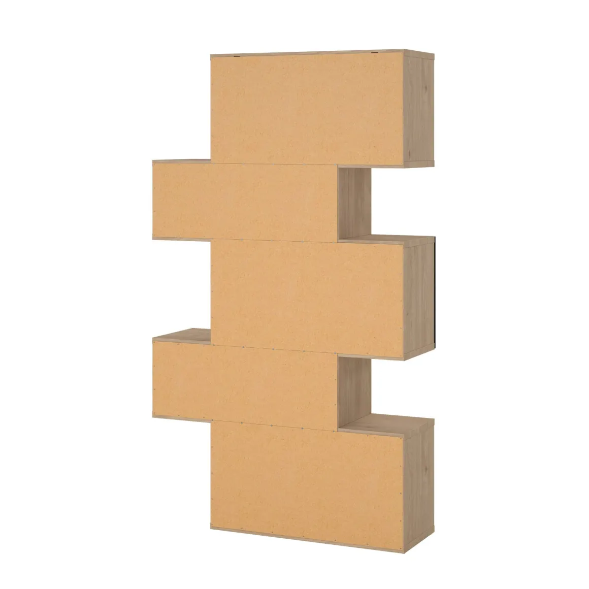 Libreria verticale rovere e nera 95x166h cm - Acetosella