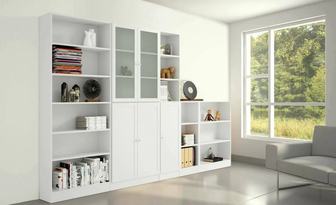 Libreria XXL bianca 79x203h cm - Bagaladi