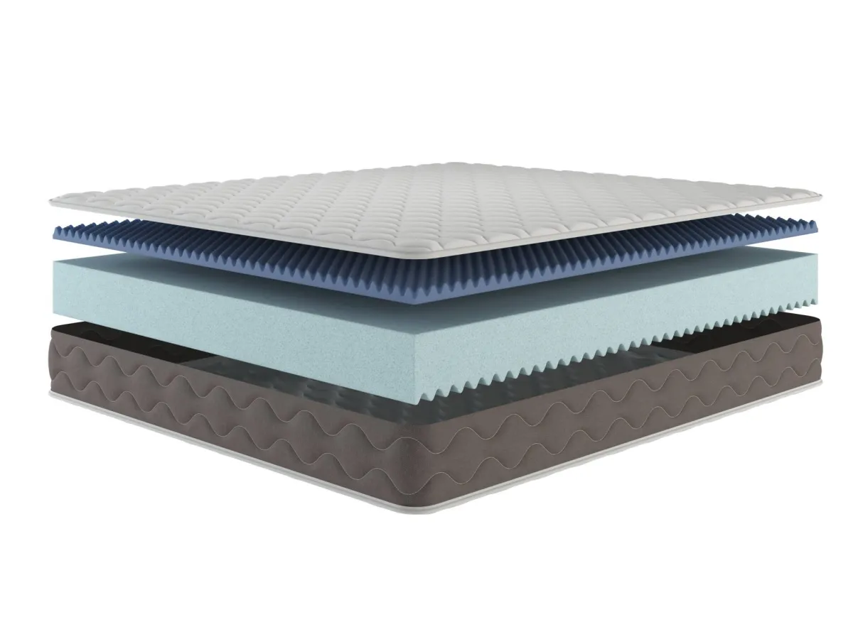 Materassi|Materassi Piazza E Mezza > Dmora Materasso anallergico piazza e mezza 120x200 in Memory Foam - Zaffiro Bianco