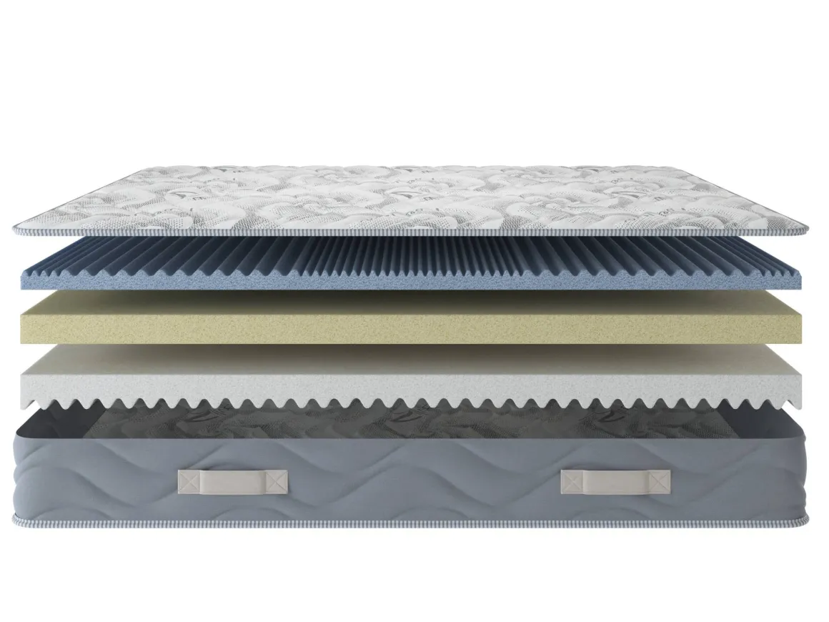 Materasso antiacaro piazza e mezza 120x190 in Memory Foam - Jin