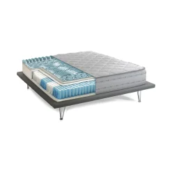 Materassi|Materassi Singoli > Dmora Materasso appoggio naturale singolo 80x190 in Memory Foam sfoderabile - Atilla Bianco