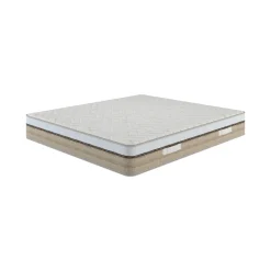 Materassi|Materassi Matrimoniali > Dmora Materasso assorbimento pressione alla francese 140x190 in Memory Foam - Annus Bianco