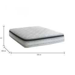 Materasso bilanciato piazza e mezza 120x200 in Memory Foam sfoderabile - Lilia