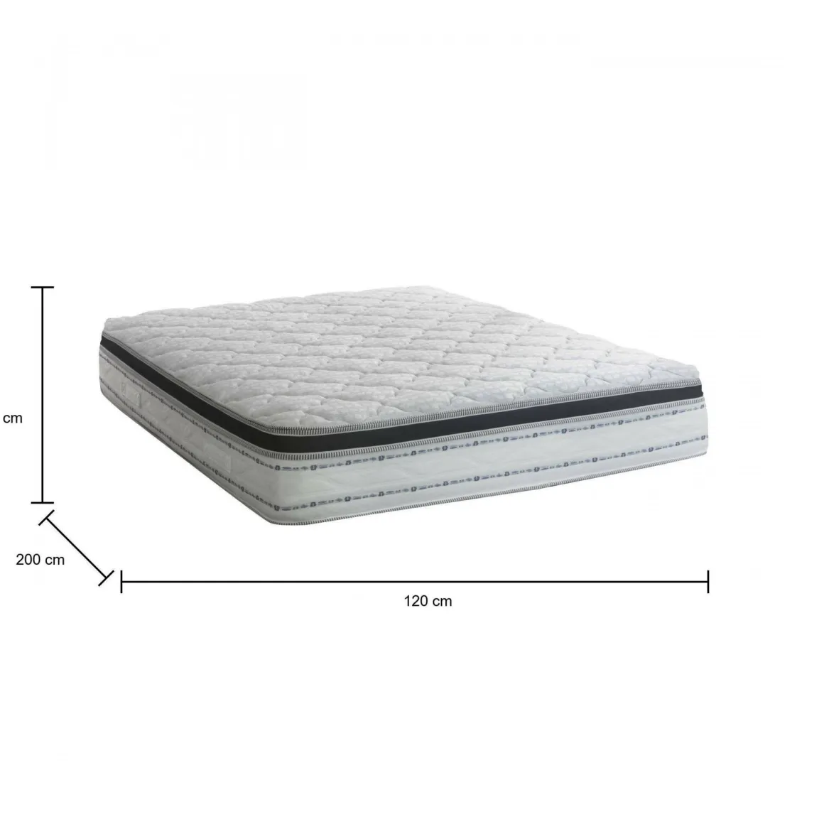 Materasso bilanciato piazza e mezza 120x200 in Memory Foam sfoderabile - Lilia