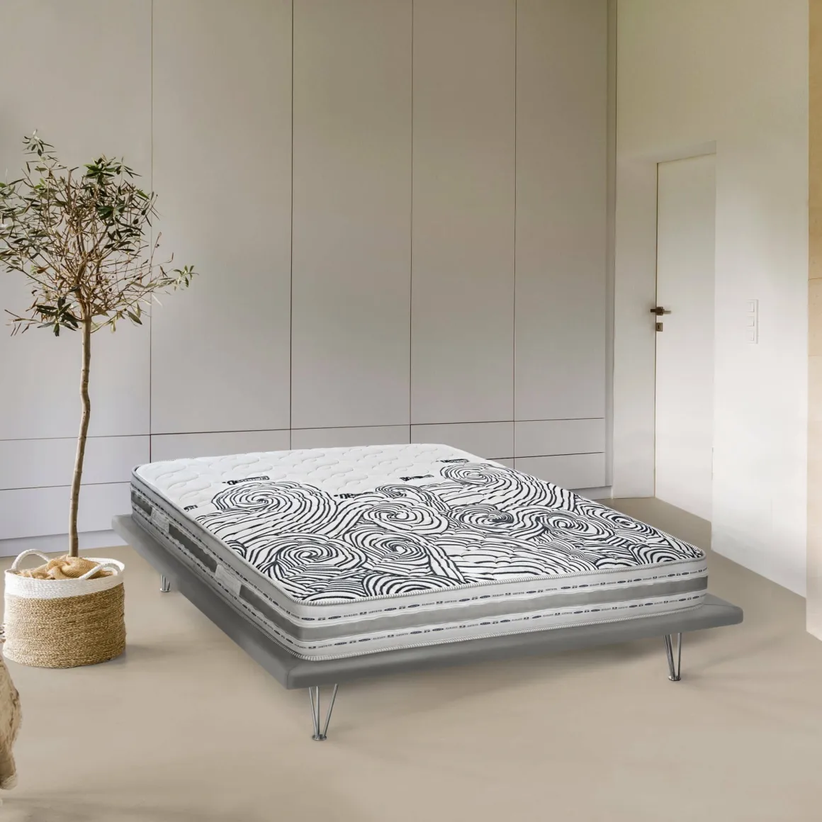 Materasso comfort antiacaro matrimoniale 160x200 in Memory Foam sfoderabile - Tirane