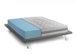 Materassi|Materassi Singoli > Dmora Materasso comfort bilanciato singolo 80x190 in Memory Foam sfoderabile - Anselmo Bianco