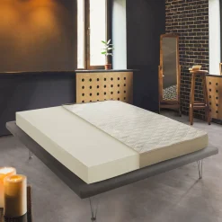 Materassi|Materassi Matrimoniali > Dmora Materasso comfort flessibile matrimoniale 160x190 in Memory Foam sfoderabile - Marcella Azzurro, Grigio