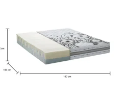 Materasso comfort lungo matrimoniale 160x190 in Memory Foam sfoderabile - Incoronata